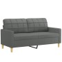 Juego de sofás con cojines 2 piezas tela gris oscuro von , Sofas - Ref: Foro24-3201291, Preis: 442,33 €, Rabatt: %