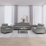 Juego de sofás con cojines 3 piezas tela microfibra gris oscuro by , Sofas - Ref: Foro24-3202292, Price: 795,16 €, Discount: %