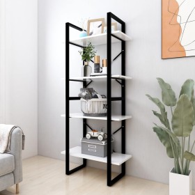 Estantería 4 niveles madera contrachapada blanco 60x30x140 cm von , Bücherregale und Regale - Ref: Foro24-806437, Preis: 65,4...