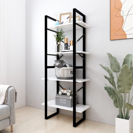Estantería 4 niveles madera contrachapada blanco 60x30x140 cm von , Bücherregale und Regale - Ref: Foro24-806437, Preis: 65,4...