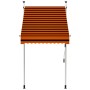 Toldo manual retráctil naranja y marrón 100 cm by , Awnings - Ref: Foro24-145834, Price: 78,53 €, Discount: %