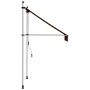 Toldo manual retráctil naranja y marrón 100 cm by , Awnings - Ref: Foro24-145834, Price: 78,53 €, Discount: %