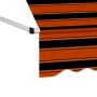 Toldo manual retráctil naranja y marrón 100 cm by , Awnings - Ref: Foro24-145834, Price: 78,53 €, Discount: %