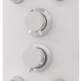 Panel ducha de vidrio 25x47,5x130 cm blanco von , Strahldüsen für Badewannen und Duschen - Ref: Foro24-151419, Preis: 203,51 ...