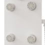 Panel ducha de vidrio 25x47,5x130 cm blanco von , Strahldüsen für Badewannen und Duschen - Ref: Foro24-151419, Preis: 203,51 ...