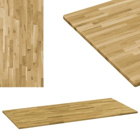 Tablero de mesa rectangular madera maciza roble 23 mm 140x60 cm von , Tischplatten - Ref: Foro24-245991, Preis: 180,76 €, Rab...