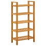 Zapatero con 5 estantes madera maciza de roble 50x27x100 cm by , Shoe racks and shoe organizers - Ref: Foro24-331747, Price: ...