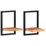 Estantes de pared 2 unidades madera maciza acacia 25x25x35 cm de , Estantes y estanterías - Ref: Foro24-338461, Precio: 41,26...