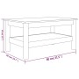 Mesa de centro de madera maciza de pino 80x50x40 cm by , Coffee table - Ref: Foro24-814284, Price: 84,55 €, Discount: %