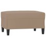 Reposapiés de cuero sintético color capuchino 70x55x41 cm by , Ottomans - Ref: Foro24-349316, Price: 65,11 €, Discount: %