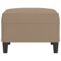 Reposapiés de cuero sintético color capuchino 70x55x41 cm by , Ottomans - Ref: Foro24-349316, Price: 65,11 €, Discount: %