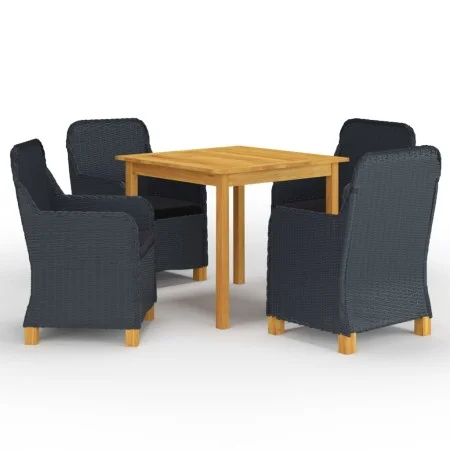 Dunkelgraues 5-teiliges Garten-Essset von vidaXL, Gartensets - Ref: Foro24-3067757, Preis: 536,32 €, Rabatt: %