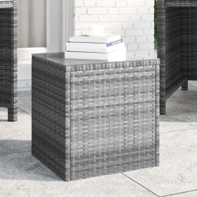Mesa auxiliar ratán sintético gris 40x37x40,5 cm by , Side tables - Ref: Foro24-319389, Price: 64,59 €, Discount: %