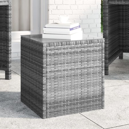 Mesa auxiliar ratán sintético gris 40x37x40,5 cm by , Side tables - Ref: Foro24-319389, Price: 64,59 €, Discount: %