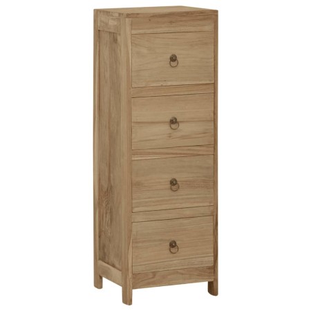 Cómoda de madera maciza de teca 30x30x90 cm by , Drawers - Ref: Foro24-340741, Price: 170,48 €, Discount: %