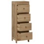 Cómoda de madera maciza de teca 30x30x90 cm by , Drawers - Ref: Foro24-340741, Price: 170,48 €, Discount: %