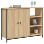 Aparador de madera de ingeniería roble Sonoma 100x33x75 cm de , Aparadores - Ref: Foro24-835550, Precio: 88,34 €