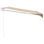 Toldo retráctil aluminio y tela blanco y amarillo 3x2,5 m by , Awnings - Ref: Foro24-3154431, Price: 195,49 €, Discount: %