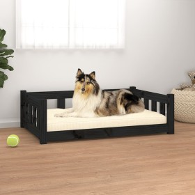 Cama para perros madera maciza de pino negro 95,5x65,5x28 cm von , Betten für Hunde - Ref: Foro24-820201, Preis: 67,31 €, Rab...
