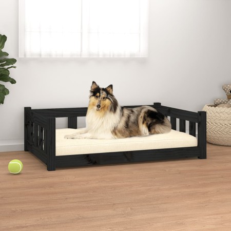 Cama para perros madera maciza de pino negro 95,5x65,5x28 cm von , Betten für Hunde - Ref: Foro24-820201, Preis: 67,31 €, Rab...