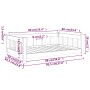 Cama para perros madera maciza de pino negro 95,5x65,5x28 cm von , Betten für Hunde - Ref: Foro24-820201, Preis: 67,31 €, Rab...