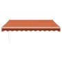 Toldo retráctil automático naranja y marrón 3,5x2,5 m by , Awnings - Ref: Foro24-3154492, Price: 296,67 €, Discount: %