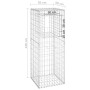 Cesta poste de gaviones de hierro 50x50x140 cm by , fence posts - Ref: Foro24-151270, Price: 58,19 €, Discount: %