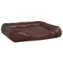 Cama para perros de cuero sintético marrón 105x80x25 cm by , Beds for dogs - Ref: Foro24-171245, Price: 64,72 €, Discount: %