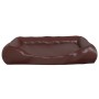 Cama para perros de cuero sintético marrón 105x80x25 cm by , Beds for dogs - Ref: Foro24-171245, Price: 64,72 €, Discount: %