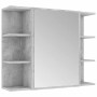 Armario de espejo de baño contrachapada gris 80x20,5x64 cm von , Badezimmerwaschtische - Ref: Foro24-802610, Preis: 89,50 €, ...