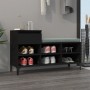 Mueble zapatero madera contrachapada negro 102x36x60 cm by , Shoe racks and shoe organizers - Ref: Foro24-821213, Price: 83,4...
