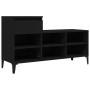 Mueble zapatero madera contrachapada negro 102x36x60 cm by , Shoe racks and shoe organizers - Ref: Foro24-821213, Price: 83,4...