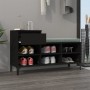 Mueble zapatero madera contrachapada negro 102x36x60 cm by , Shoe racks and shoe organizers - Ref: Foro24-821213, Price: 83,4...