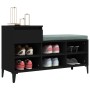 Mueble zapatero madera contrachapada negro 102x36x60 cm by , Shoe racks and shoe organizers - Ref: Foro24-821213, Price: 83,4...
