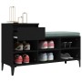 Mueble zapatero madera contrachapada negro 102x36x60 cm by , Shoe racks and shoe organizers - Ref: Foro24-821213, Price: 83,4...