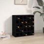 Botellero de madera maciza de pino negro 56x25x56 cm von , Wein- und Spirituosenschränke - Ref: Foro24-821541, Preis: 103,03 ...