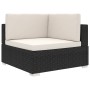 Asiento seccional de esquina con cojines 1 uds ratán PE negro von , Modulare Sofas für den Außenbereich - Ref: Foro24-46798, ...