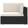 Asiento seccional de esquina con cojines 1 uds ratán PE negro von , Modulare Sofas für den Außenbereich - Ref: Foro24-46798, ...