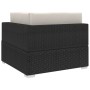 Asiento seccional de esquina con cojines 1 uds ratán PE negro von , Modulare Sofas für den Außenbereich - Ref: Foro24-46798, ...