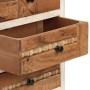 Cajonera de madera maciza reciclada 45x30x105 cm von , Schließfächer und Lagerschränke - Ref: Foro24-286537, Preis: 270,23 €,...