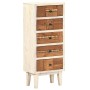 Cajonera de madera maciza reciclada 45x30x105 cm von , Schließfächer und Lagerschränke - Ref: Foro24-286537, Preis: 270,23 €,...