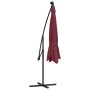 Sombrilla de jardín voladiza con luces LED rojo burdeos 350 cm von , Sonnenschirme - Ref: Foro24-313782, Preis: 140,03 €, Rab...