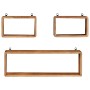 Juego de estantes cubo de pared 3 pzas madera maciza de acacia von , Regale und Regale - Ref: Foro24-328262, Preis: 77,88 €, ...