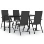 Juego de comedor de jardín 5 piezas ratán sintético negro von , Gartensets - Ref: Foro24-3156512, Preis: 370,48 €, Rabatt: %