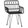 Juego de comedor de jardín 3 piezas ratán sintético negro by , Garden sets - Ref: Foro24-3157866, Price: 222,80 €, Discount: %