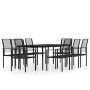 Juego de comedor de jardín 9 piezas negro von , Gartensets - Ref: Foro24-3099208, Preis: 564,66 €, Rabatt: %
