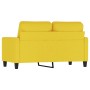 Sofá de 2 plazas de tela amarillo claro 120 cm by , Sofas - Ref: Foro24-359160, Price: 196,85 €, Discount: %