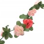 Guirnaldas de flores de Navidad 6 uds rosa primaveral 250 cm by , Crowns and garlands - Ref: Foro24-359038, Price: 23,41 €, D...
