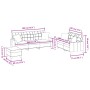 Juego de sofás con cojines 3 piezas cuero sintético color crema by , Sofas - Ref: Foro24-3201394, Price: 512,81 €, Discount: %