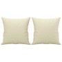 Juego de sofás con cojines 2 piezas cuero sintético color crema by , Sofas - Ref: Foro24-3201389, Price: 492,63 €, Discount: %